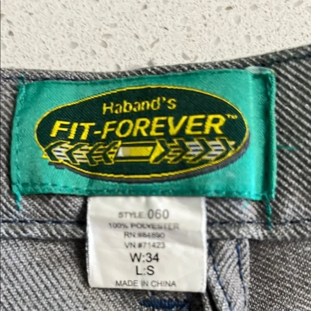 Haband Vintage Fit-Forever Classic Gray Cut Off Shorts Tagged 34 Fit 32
